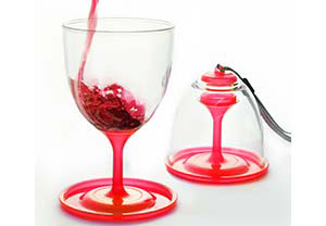 asobu 300ml Red 2 Piece Stack N Go Vino ADVT13R