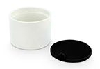 Cookut 9cm Ceramic Ramekin with Black Silicone Lid