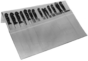 Gilberts Canvas Knife Wallet 14 Knives CLWALL14LO