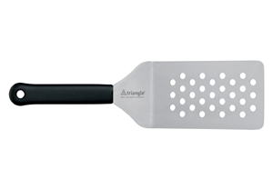 Triangle 14cm Cranked Perforated Spatula / Turner, Moulded Handle HI70525140