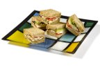 PO: Square Ring Glass Lattice Design Platter