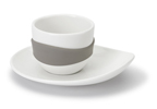 PO: Leaf Set 4 Grey Espresso Cups