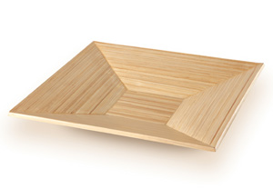 Rosseto 14in Square Bamboo Platter RTSCBS14M