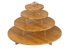 Rosetto 4 Tier Natural Bamboo Cirque Display