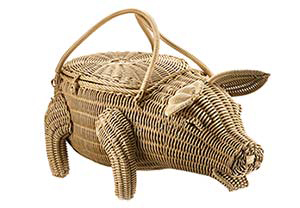 Saleen Beige Pig Decoration Basket SAB0181041