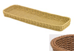 Saleen Beige Long Woven Tray