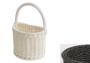 Saleen Traffic Grey Half Round Bathroom Basket SAB0935085