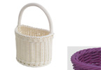 Saleen Purple Half Round Bathroom Basket