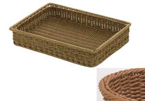 Saleen Beige Rectangular Basket with Metal Frame SAB0971041