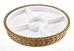 Saleen Beige Dip Tray & Basket