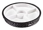 Saleen Black Dip Tray & Basket