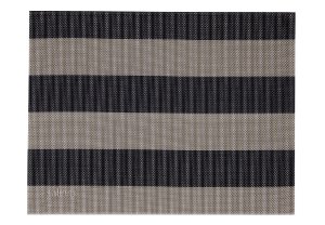 Saleen 32 x 42cm Beige & Black Stripes Table Mat SAV2101191