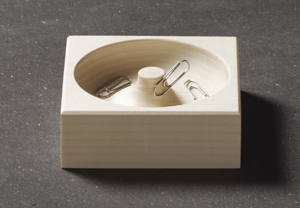 Scanwood Paper Clips Holder - Beechwood - 8.5 x 8.5 x 3cm SN9601