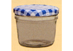 UWO Wolf 6 x Tapered Preserving Jars, Blue, 235ml