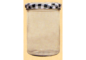 UWO Wolf 6 x Tapered Preserving Jars, Green, 440ml WO821440G