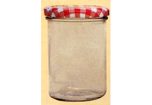 UWO Wolf 6 x Tapered Preserving Jars, Red, 440ml WO821440R