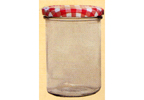 UWO Wolf 6 x Tapered Preserving Jars, Red, 440ml