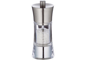 Zassenhaus 14cm Aachen Stainless Steel Top Salt Mill ZA035292