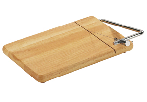 Zassenhaus Rubberwood Cheese Board with Cheese Wire ZA050288