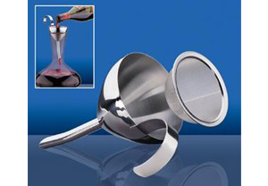 Cilio Stainless Steel Wine Funnel with Strainer CI200607