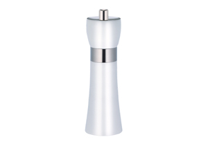 Zassenhaus Mills Hamburg White Wood Pepper Mill, 18cm ZA021462